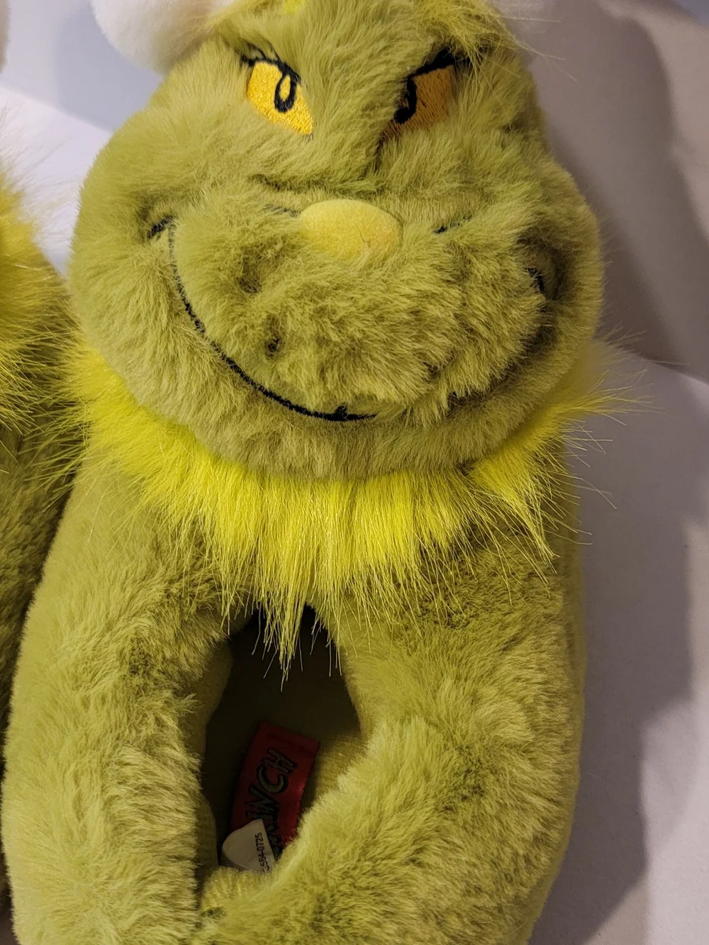 Grinch Plush Kids Slippers - Green Holiday Character